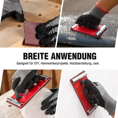 WORKPRO Schleifpapierrollen 93mm x 5m 4er Set Körnung 60/120/180/240