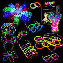 Segotendy Knicklichter Set 246PCS mit Leuchtstäben & Fingerlicht