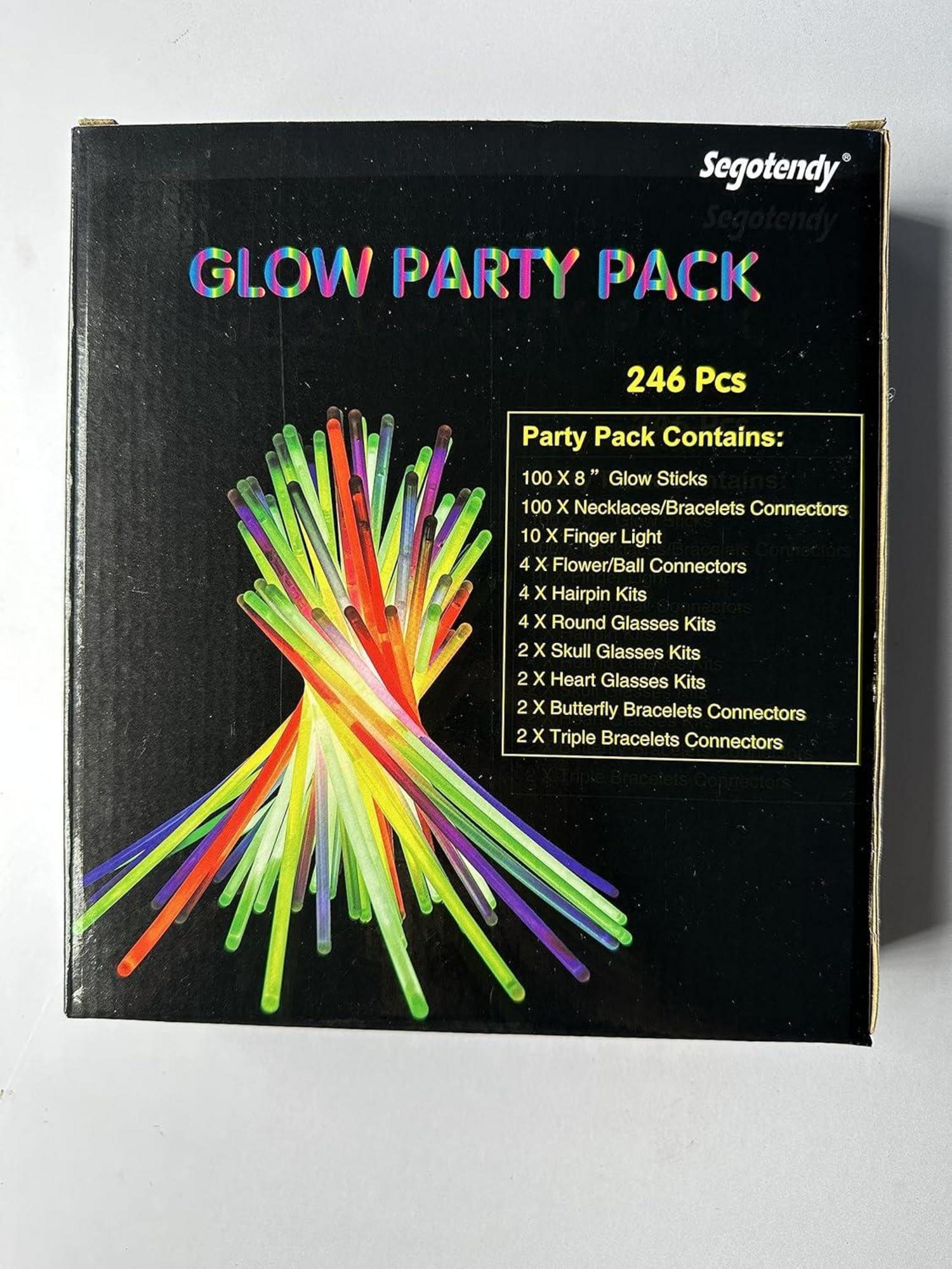 Knicklichter Set 246-teilig Leuchtstäbe Fingerlicht Neon Party Glow Sticks