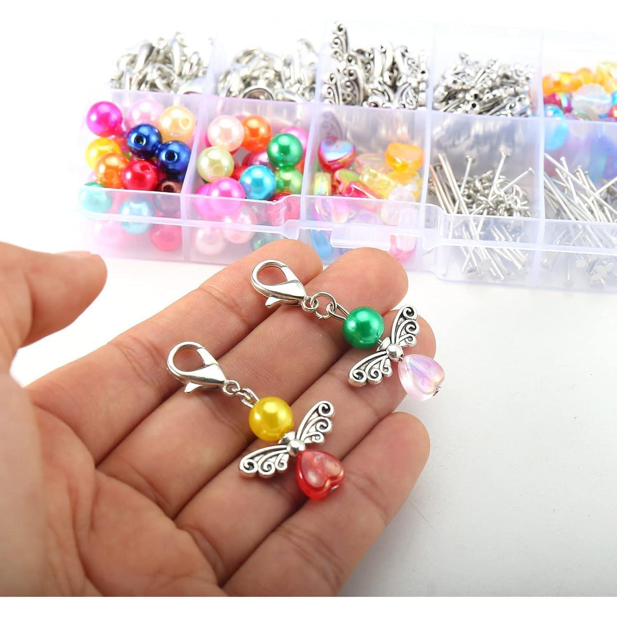 50x Schutzengel Schlüsselanhänger DIY Set zum Verschenken