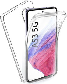 360 Grad Samsung Galaxy A53 5G Silikon Crystal Hülle Schutzhülle