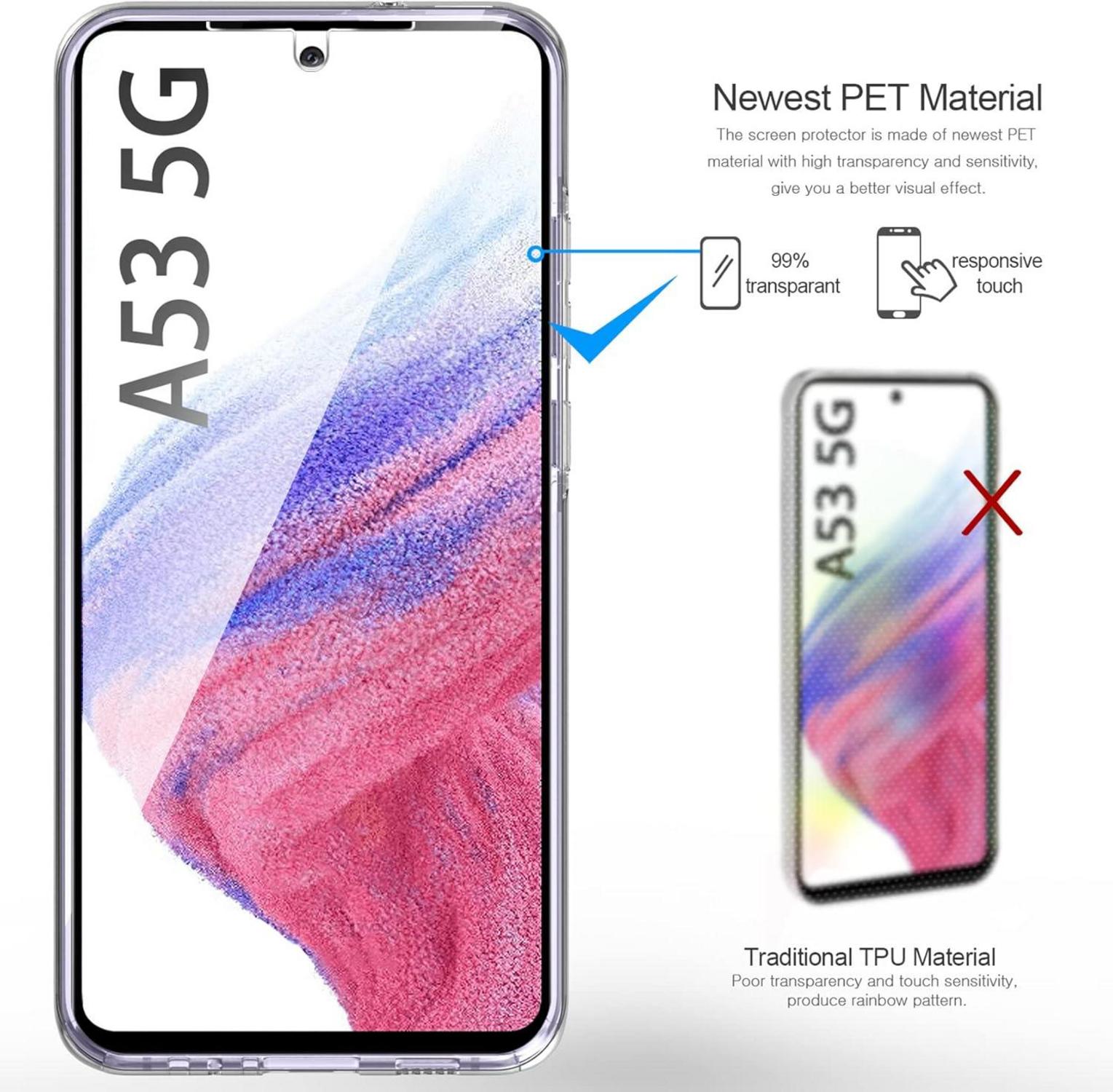 360 Grad Samsung Galaxy A53 5G Silikon Crystal Hülle Schutzhülle