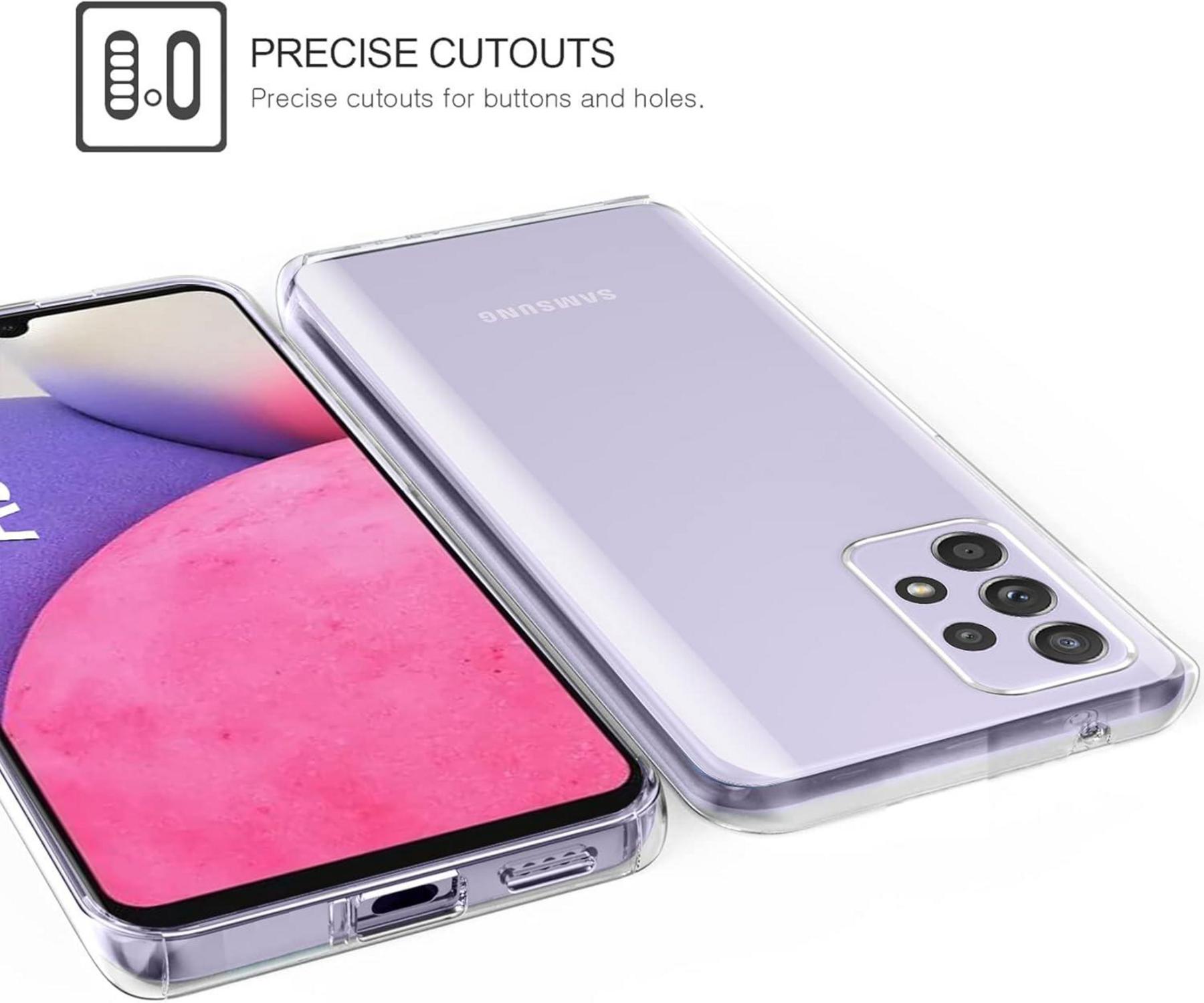 Samsung Galaxy A53 5G Hülle 360 Grad Silikon Crystal Full Schutz 2in1