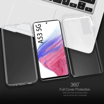 Samsung Galaxy A53 5G Hülle 360 Grad Handyhülle Stoßdämpfend Transparent Schutzhülle