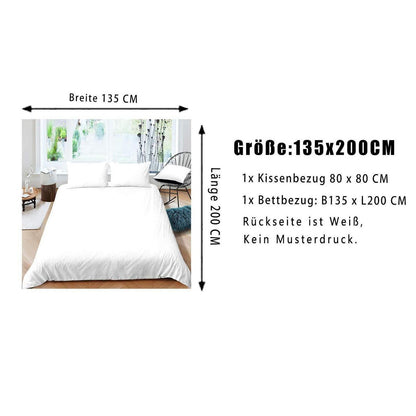 Kuhfell Bettwäsche Set 135x200cm – Bauernhaus Stil