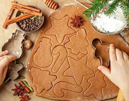Weihnachts-Ausstechformen für Kinder, 6 Stück, Gebäckausstecher