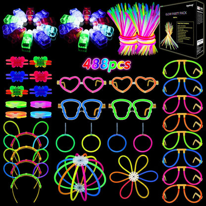 Halloween Knicklichter Party Set mit 20 Fingerlampen