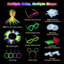 Segotendy 488PCS Knicklichter Party Set mit Leuchtstäben und