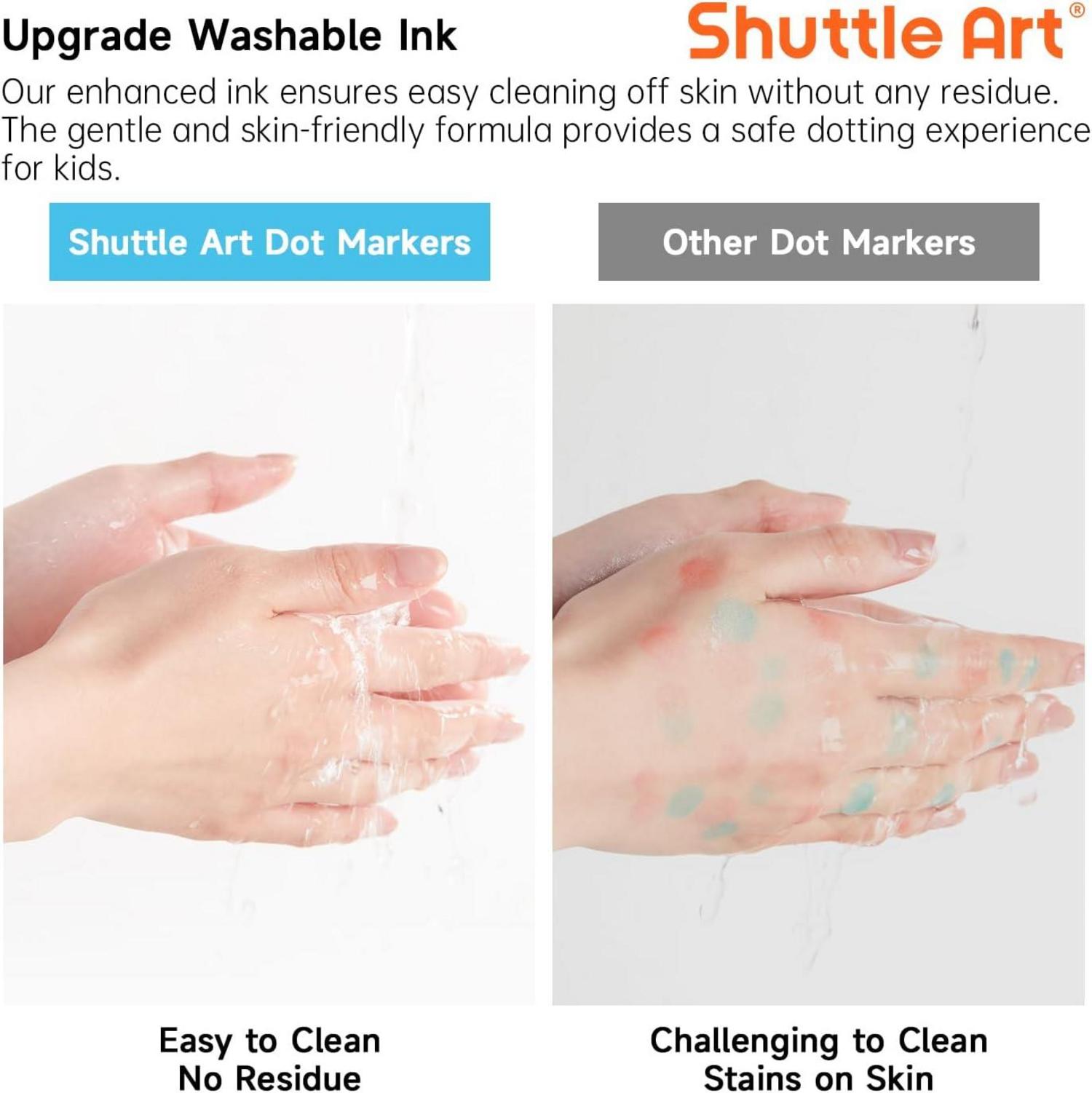 30 farbige Dot Marker Bingomarker Set für Kinder, auswaschbar