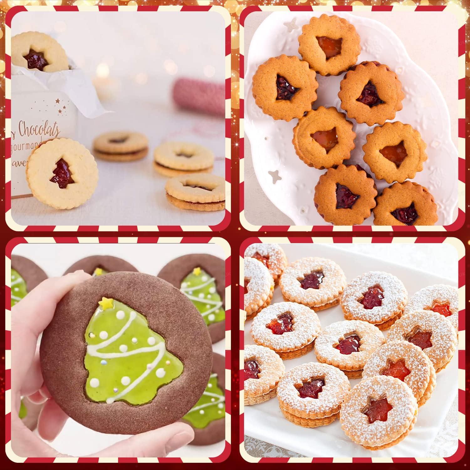Plätzchen Ausstecher Set Weihnachten Linzer 9 Stück Edelstahl Mini