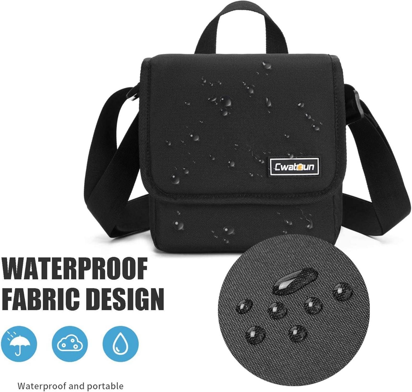Cwatcun Polaroid Kameratasche für Polaroid Kameras schwarz
