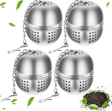 Teesieb Teekugel Teefilter Gewürzsieb Edelstahl von QUACOWW 4er Set