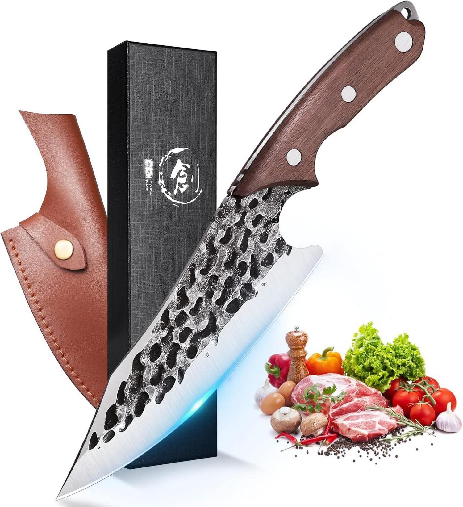 Japanisches Kochmesser Profi Chef Outdoor BBQ Grillmesser Scharf