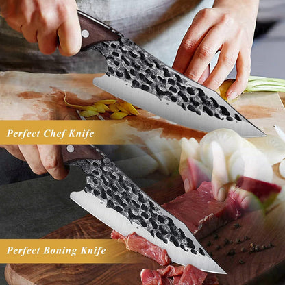 Japanisches DRAGON RIOT Kochmesser Profi Wikinger Outdoor BBQ Scharf Scheide