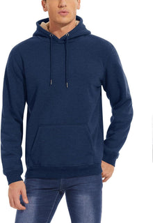 Herren Fleece Hoodie Kapuzenpullover Outdoor Winterjacke