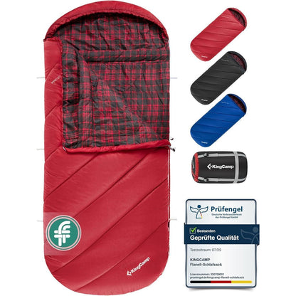 XXL Baumwoll-Deckenschlafsack für warme Nächte im Freien