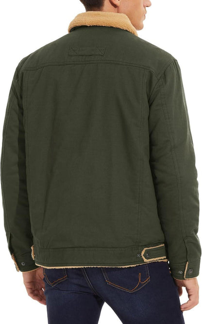 Militär Winterjacke Herren Fleece Winddicht Outdoor Cargo Warm