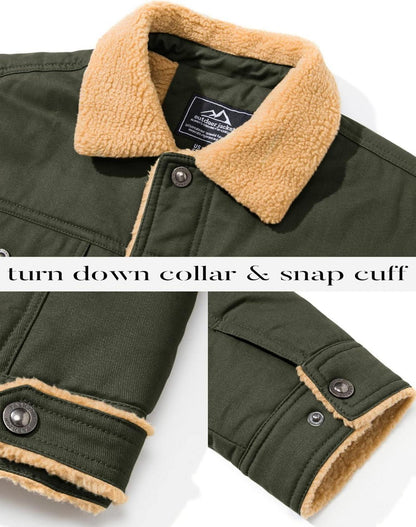 Herren Fleece Winterjacke Outdoor Cargo Fliegerjacke Militär Winddicht