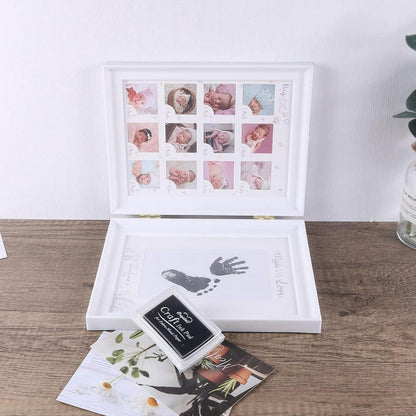 Hand Fuß Abdruck Baby Fotoalbum Wei