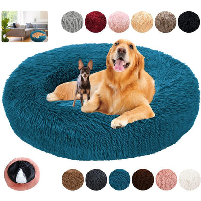 Rundes Hundebett Flauschig Donut – Bequemes Hundesofa 3XL