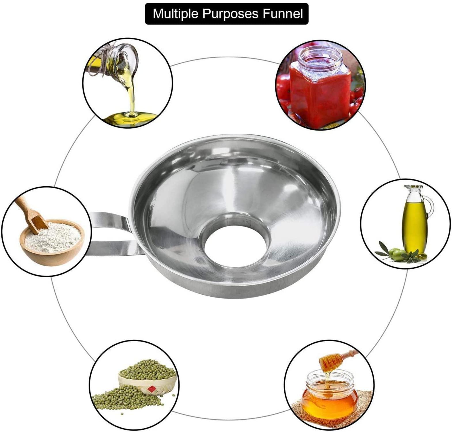 Premium Edelstahl Marmeladentrichter Set - 2-teilig