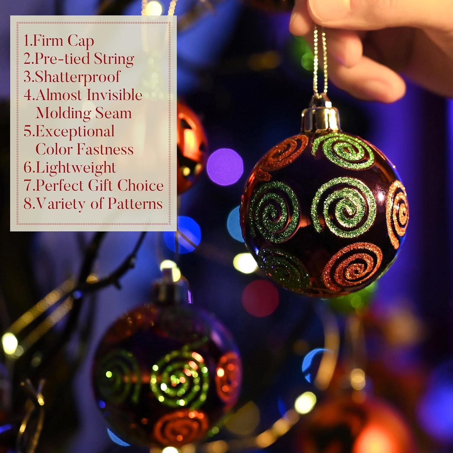 Halloween Kugeln Set Kürbis Deko 40 Stück bruchsicher