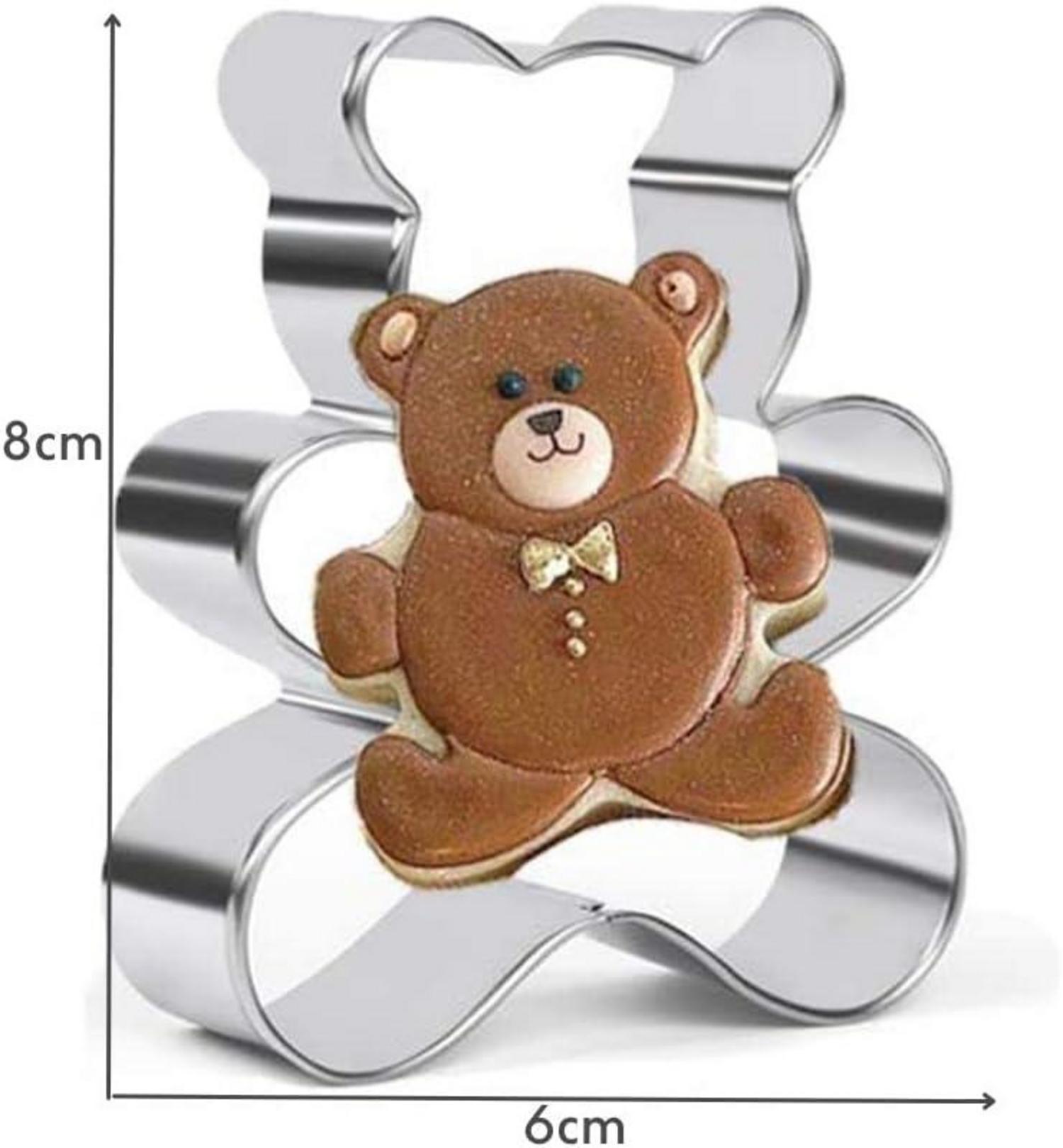 Teddybär Ausstecher Edelstahl Kuchendekoration Bake Cookie Cutter