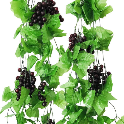Künstliche Weinrebe 10er Set – Dekorative Trauben für Haus & Garten