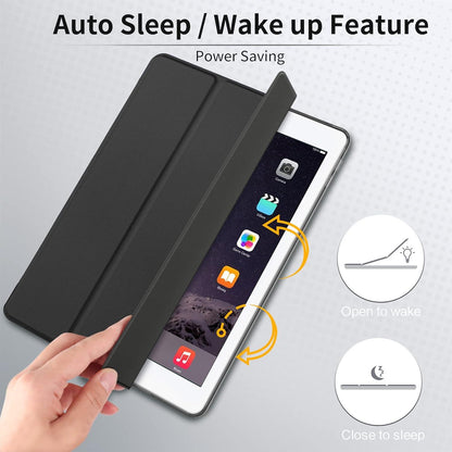 EasyAcc iPad Air 2 Hülle Ultra Dünn Schwarz Magnetic Standfunktion