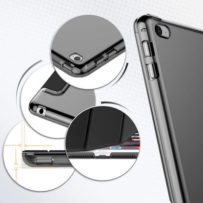 iPad Air 2 Hülle Ultra Dünn Transluzent Matt Rückseite Schwarz