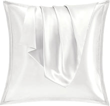Satin Kissenbezug 80x80 2er Set Weich Silk Seidenkissenbezug Curly