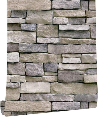 Selbstklebende Tapete Backstein Vintage Dekorative Aufkleber 45X600cm