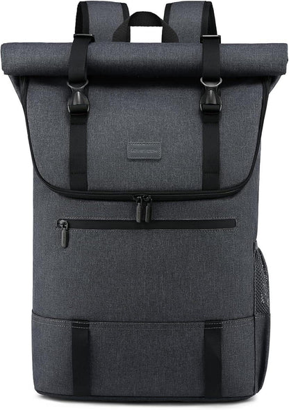 Roll Top Rucksack 17 Zoll Laptop wasserdicht groß für Arbeit Uni