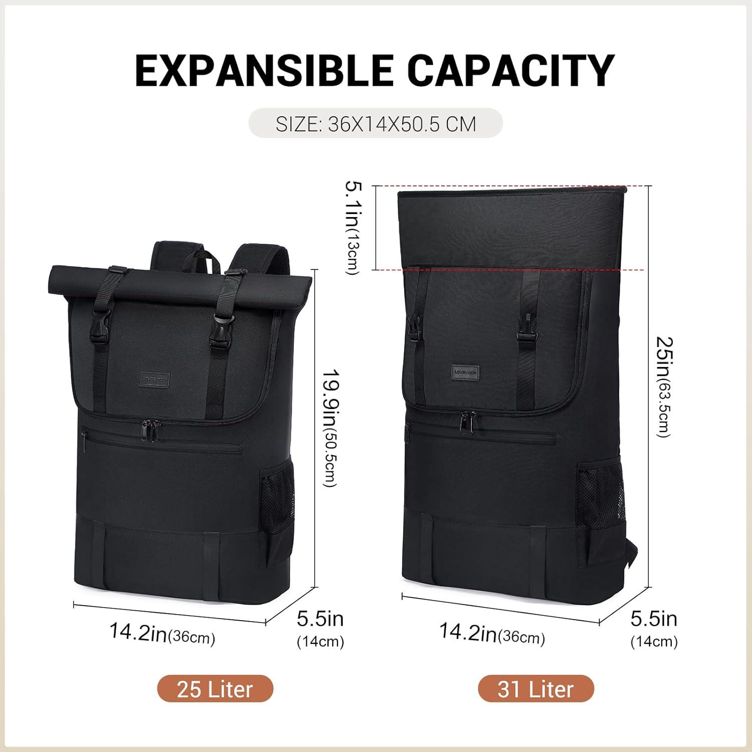 Großer Laptop-Rucksack 17,3 Zoll wasserdicht Uni Arbeit Reise