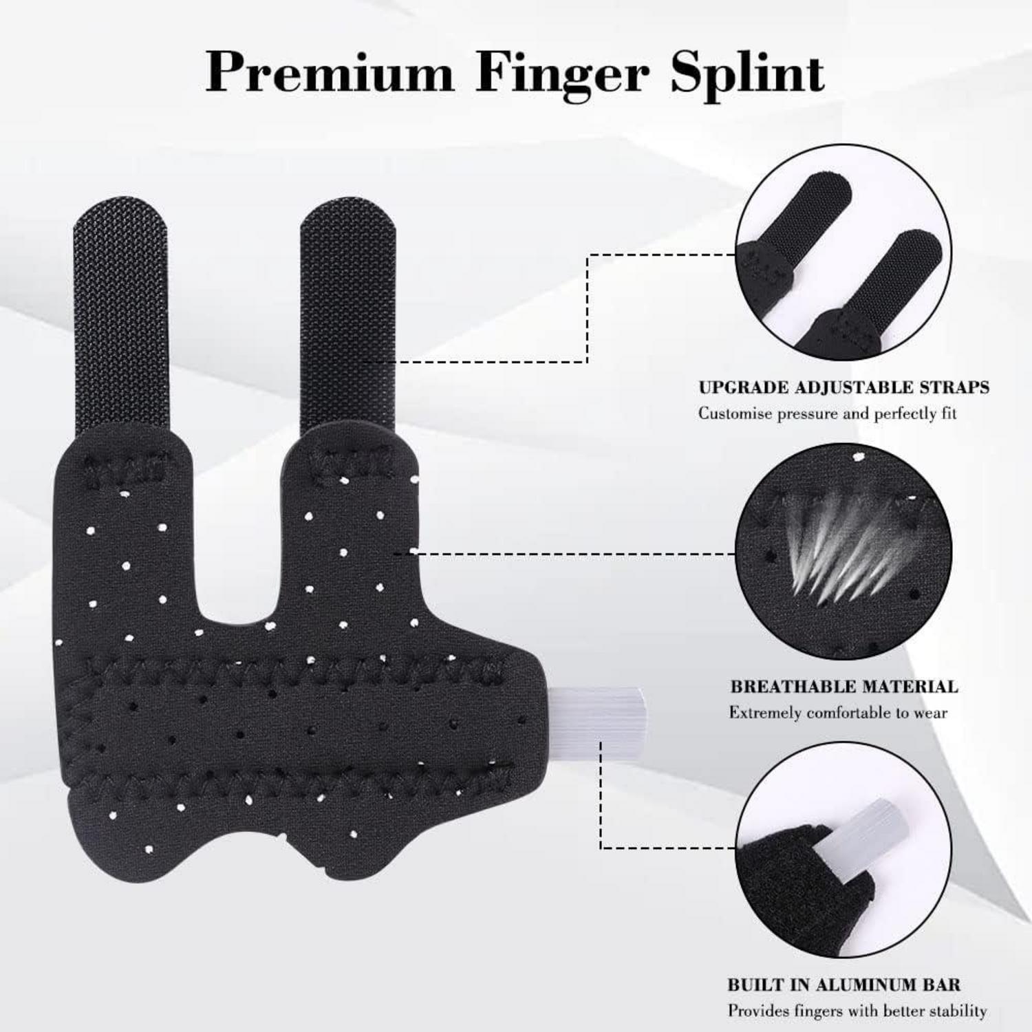 ACWOO Fingerschiene Fingerglätter Stabilisator Schwarz