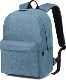 Leichter Schulrucksack für 15,4-Zoll-Laptop in Blau