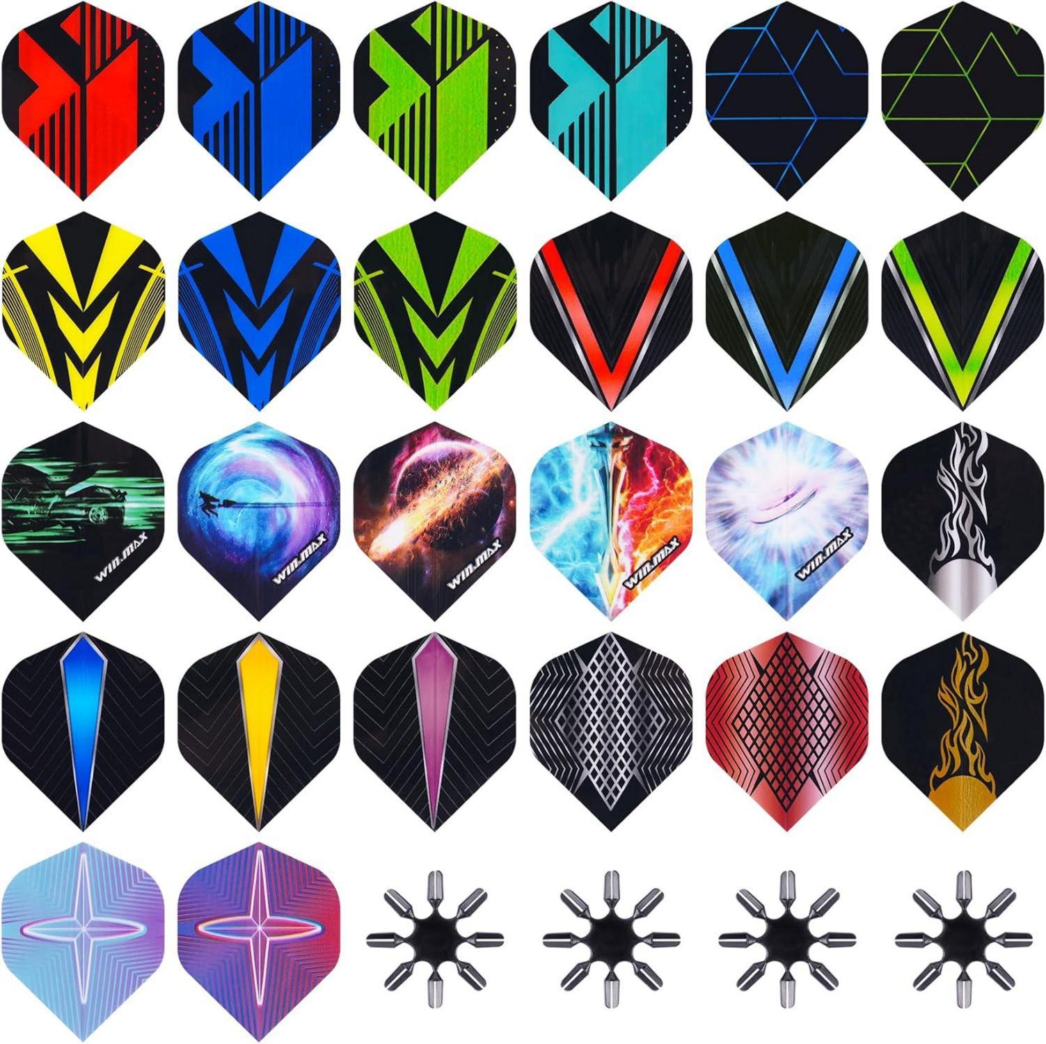 Standard Dart Flights 30 Sätze 90 PCS pro Packung 110 micron, für