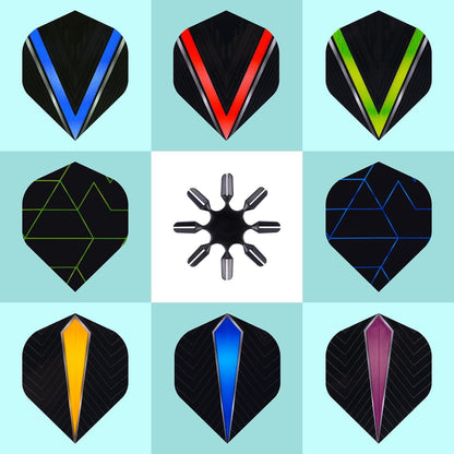 WIN.MAX 110 Micron Standard Dart Flights 30 Sets 90 PCS Soft/Steel Tip Darts