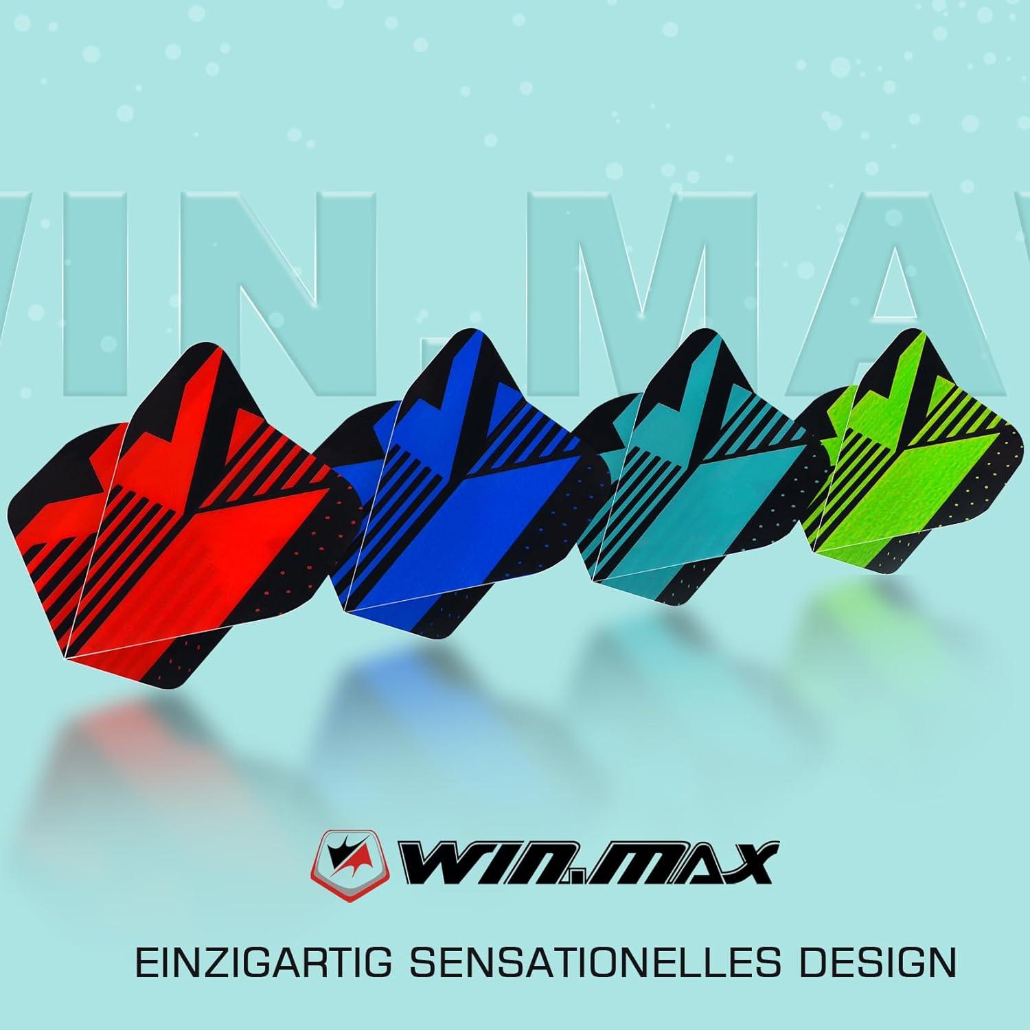 WIN.MAX Standard Dart Flights 110 Micron 30 Sätze - 90 PCS pro Packung
