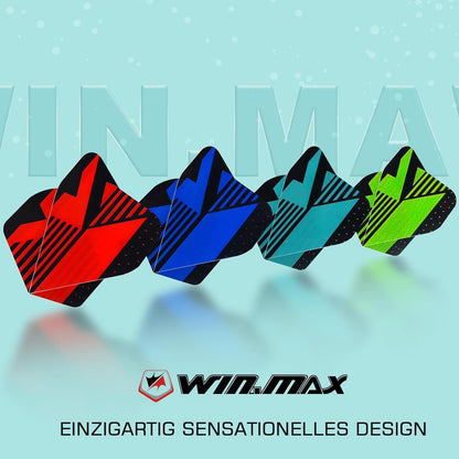 WIN.MAX Standard Dart Flights 110 Micron 30 Sätze - 90 PCS pro Packung