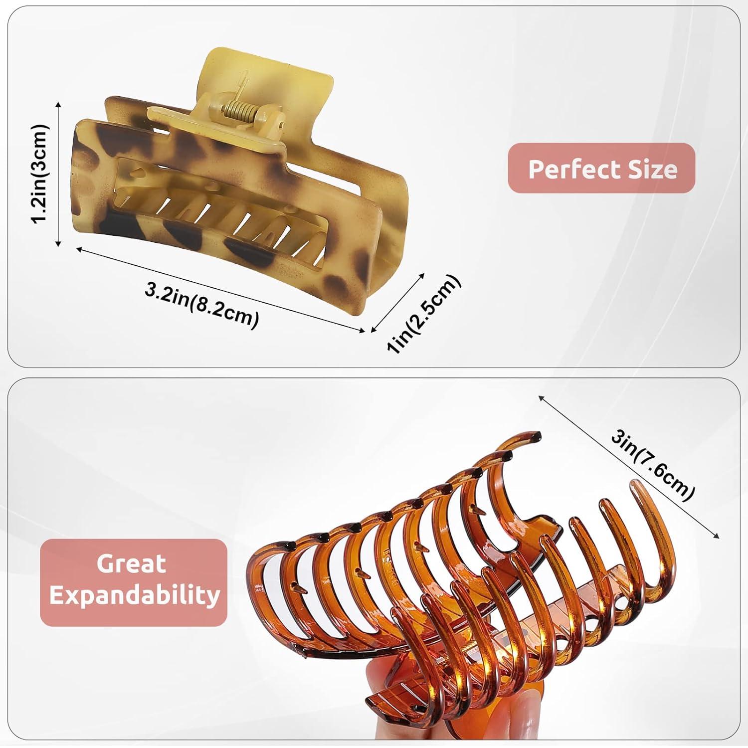 Haarklammer Set 8 Stück für Haarstyling, Rutschfeste Jaw Clips