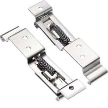 Federbelastete Kennzeichen Clips Edelstahl 2er Set
