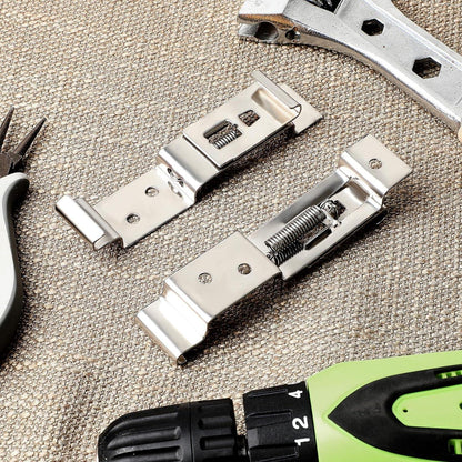 Federbelastete Kennzeichen Clips Edelstahl 2er Set