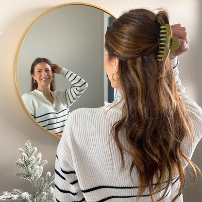 Haarklammer Set 8 Stk. 8cm Haarspangen für dickes Haar rutschfest Jaw Clips