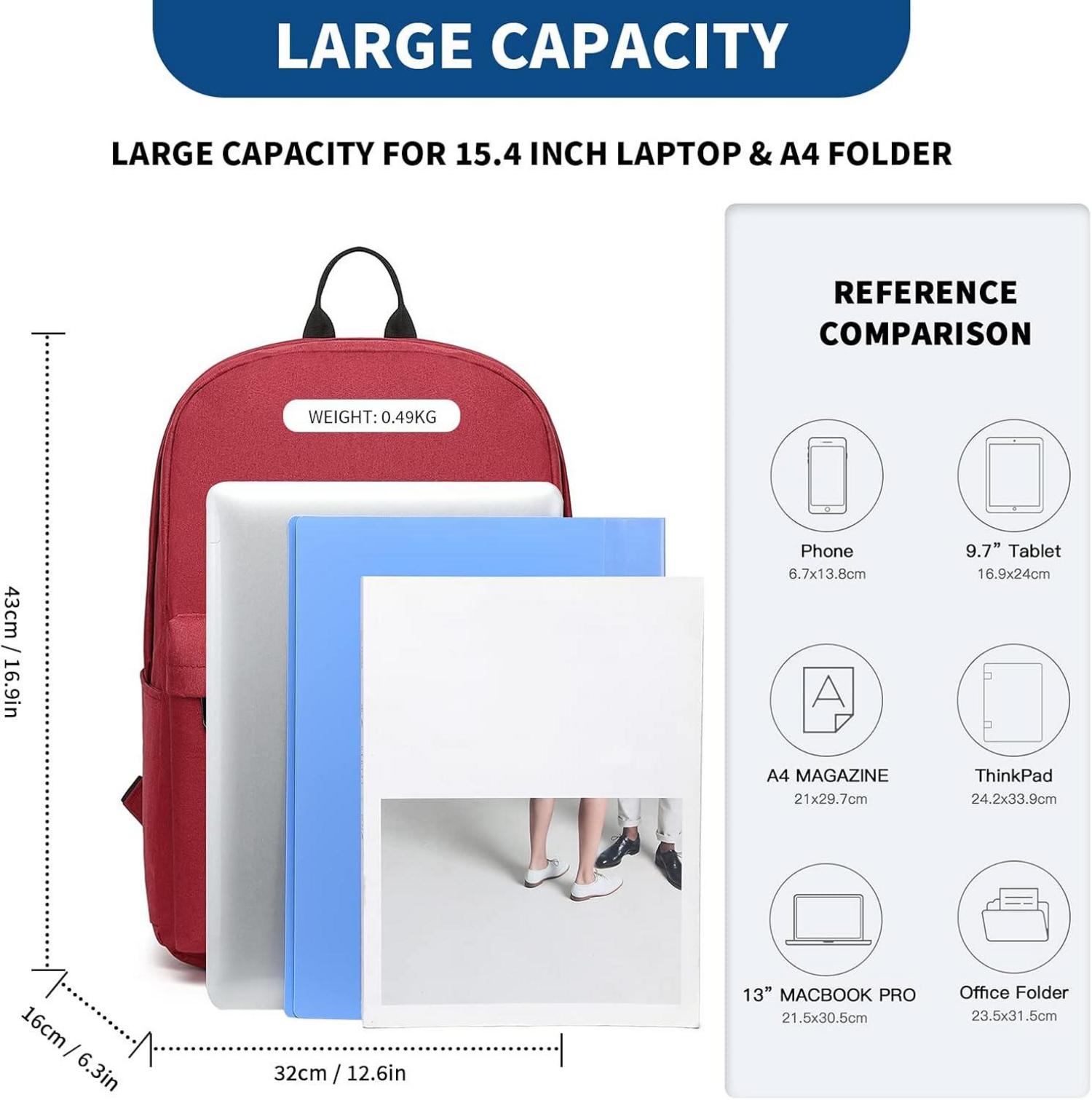 Schulrucksack College-Rucksack leicht stilvoll lässig