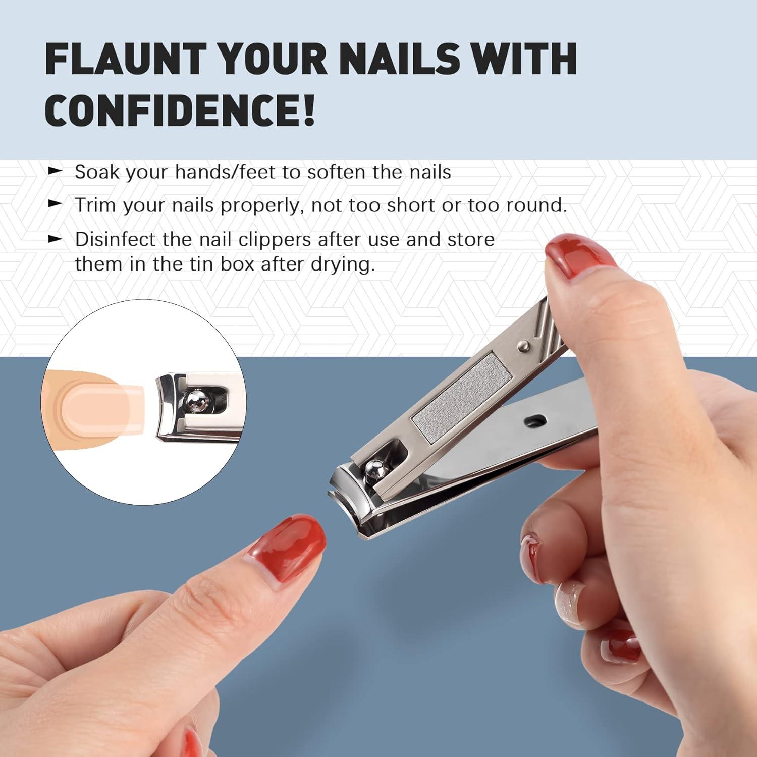 Nagelknipser Set Edelstahl für dicke Nägel Fuße & Finger