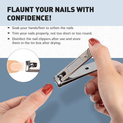 Nagelknipser Set Edelstahl für dicke Nägel Fuße & Finger