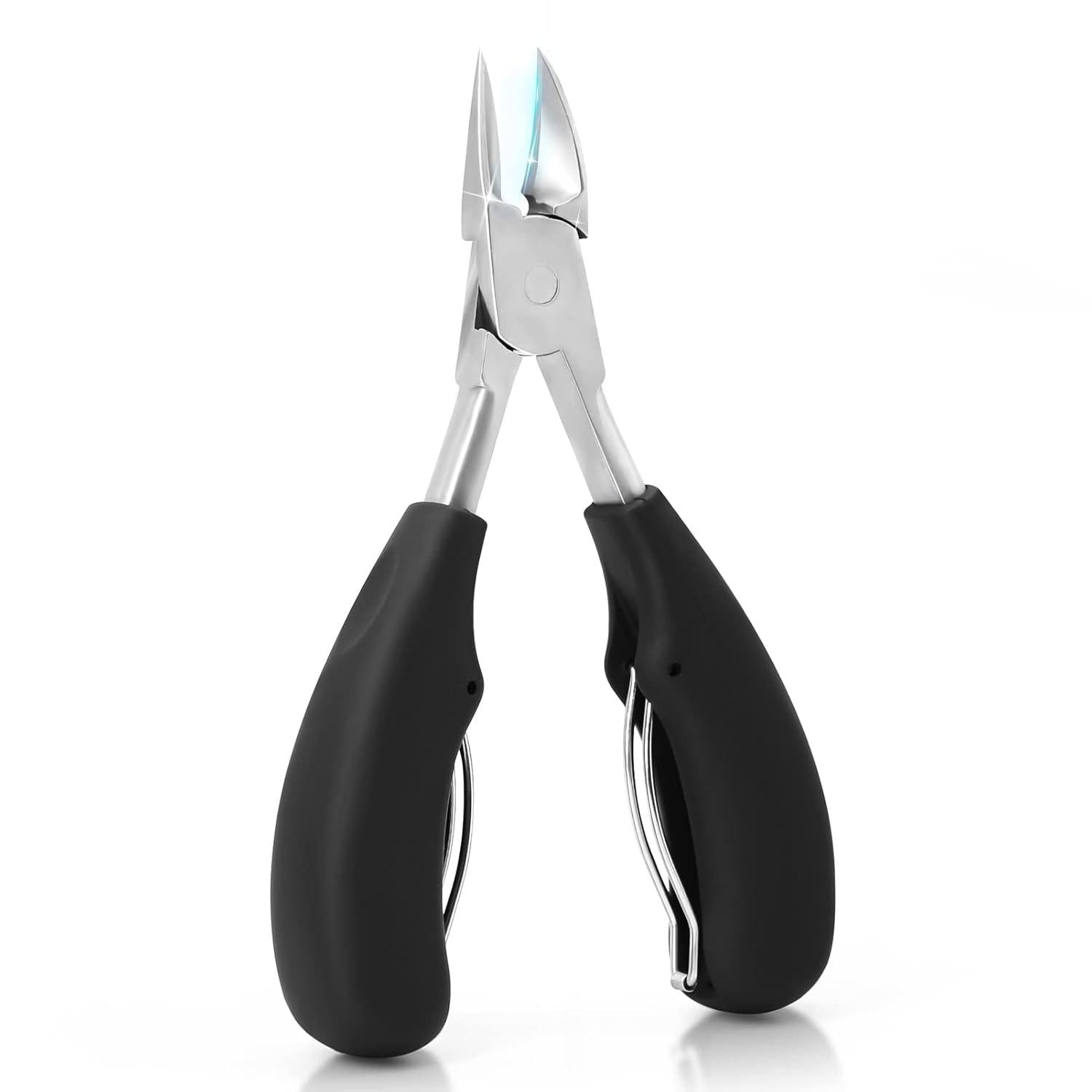 2er Set Nagelzange aus Edelstahl für dicke und tiefe Nägel, Schwarz