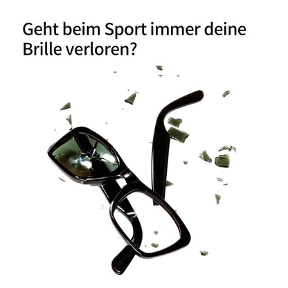 Sportbrillenband Rot & Schwarz – Fester Halt für Sport & Freizeit