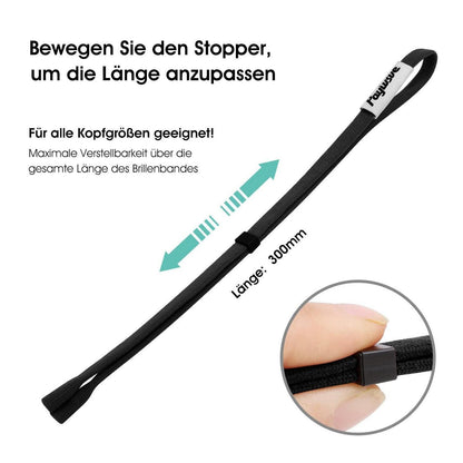 Sportbrillenband Rot & Schwarz – Fester Halt für Sport & Freizeit
